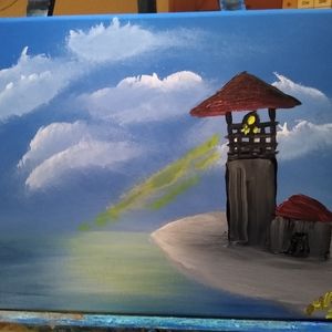 9x12 lighthouse painting